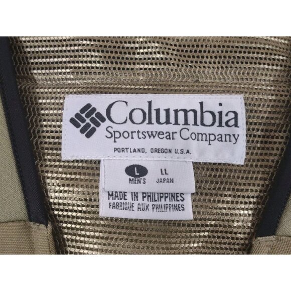 Vtg Columbia Sportswear Fishing Vest Sz Large Green Multi-Pocket Utility Outdoor - Picture 3 of 15